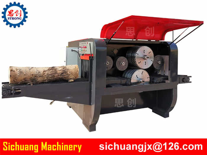 Multi Blade Saw Log Multi Blades Rip Saw Wood Cutting Machine