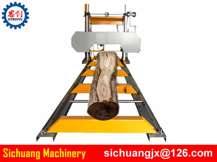 Horizontal Wood Gantry Sawmill Log Bandsaw Machine